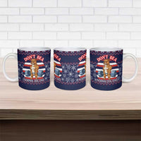 Don't Be A Normal Dog Dad Christmas Ceramic Mug Funny Xmas Holiday Patterns - Wonder Print Shop