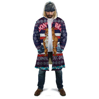 Don't Be A Normal Dog Dad Christmas Cloak Funny Xmas Holiday Patterns - Wonder Print Shop