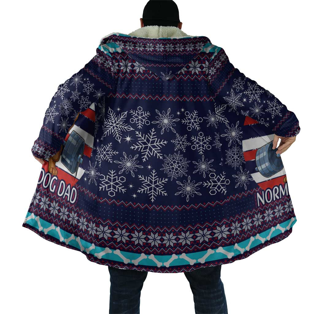Don't Be A Normal Dog Dad Christmas Cloak Funny Xmas Holiday Patterns - Wonder Print Shop