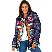 Don't Be A Normal Dog Dad Christmas Padded Jacket Funny Xmas Holiday Patterns - Wonder Print Shop