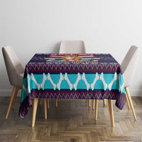 Don't Be A Normal Dog Dad Christmas Tablecloth Funny Xmas Holiday Patterns - Wonder Print Shop