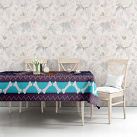 Don't Be A Normal Dog Dad Christmas Tablecloth Funny Xmas Holiday Patterns - Wonder Print Shop