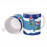 Dolphin Couple Christmas Ceramic Mug Funny Xmas Holiday Patterns - Wonder Print Shop