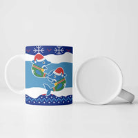 Dolphin Couple Christmas Ceramic Mug Funny Xmas Holiday Patterns - Wonder Print Shop