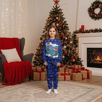 Dolphin Couple Christmas Pajama Set Funny Xmas Holiday Patterns - Wonder Print Shop