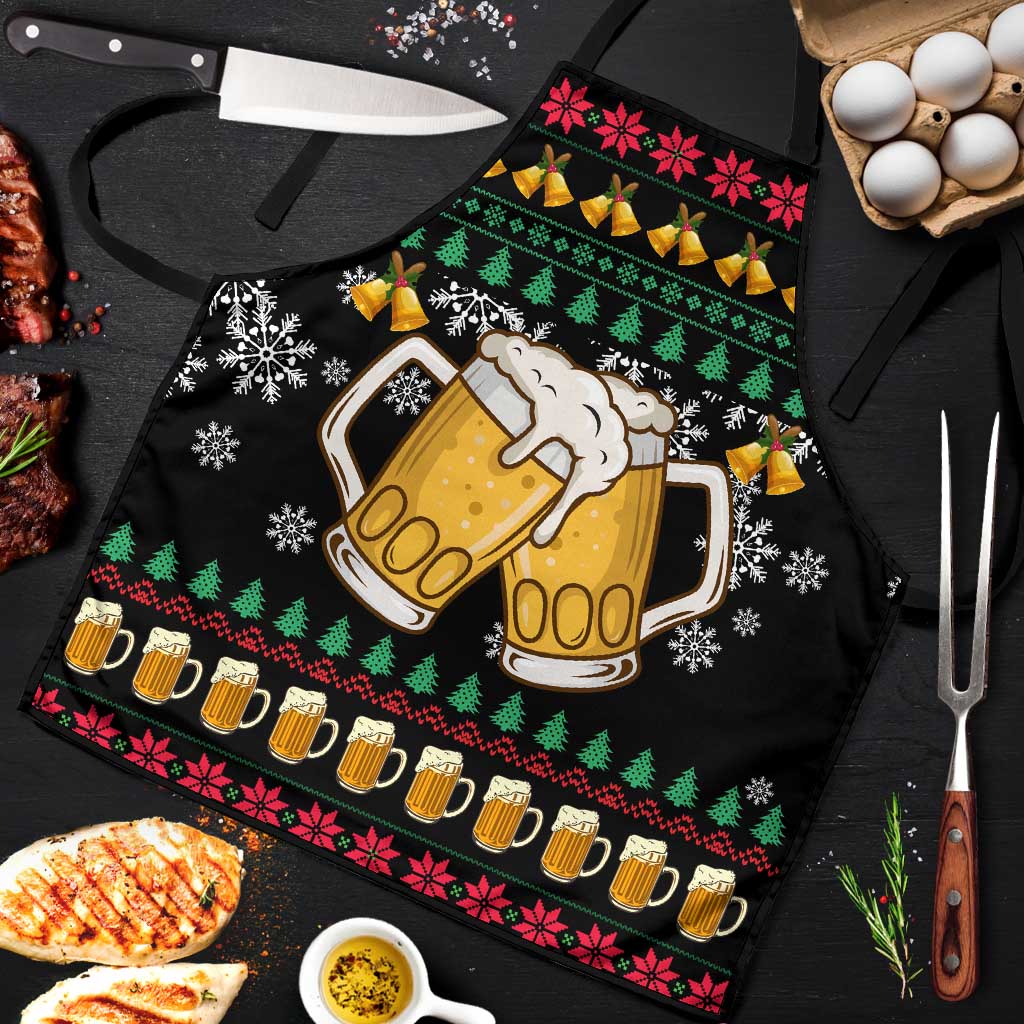 Drinker Bell Christmas Apron Funny Xmas Holiday Patterns - Wonder Print Shop