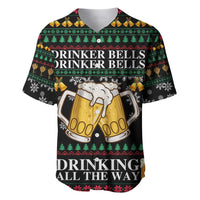 Drinker Bell Christmas Baseball Jersey Funny Xmas Holiday Patterns - Wonder Print Shop