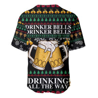 Drinker Bell Christmas Baseball Jersey Funny Xmas Holiday Patterns - Wonder Print Shop