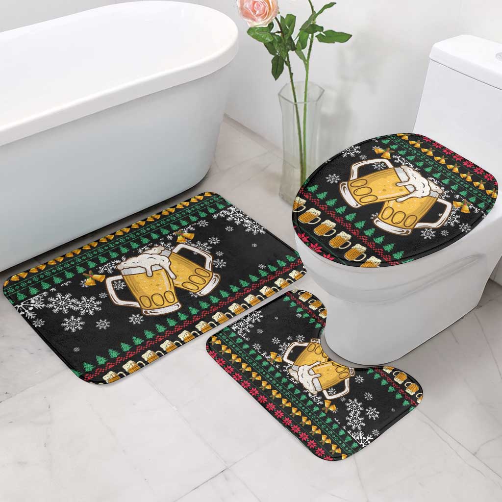Drinker Bell Christmas Bathroom Set Funny Xmas Holiday Patterns - Wonder Print Shop
