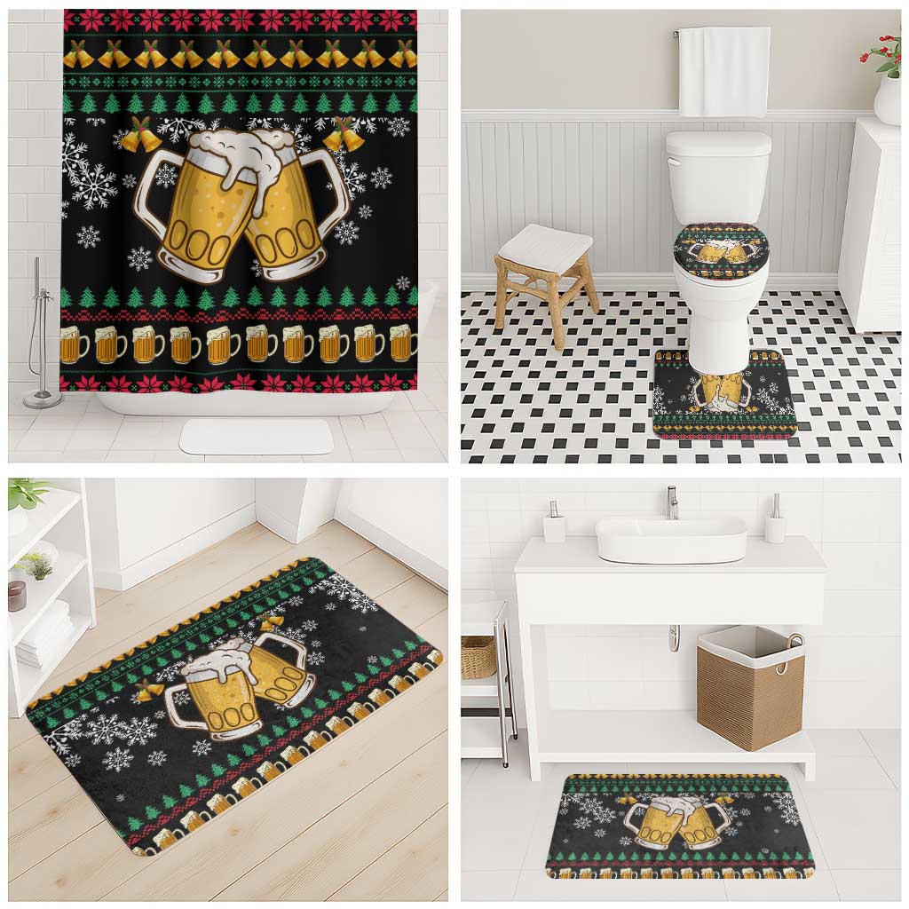 Drinker Bell Christmas Bathroom Set Funny Xmas Holiday Patterns - Wonder Print Shop