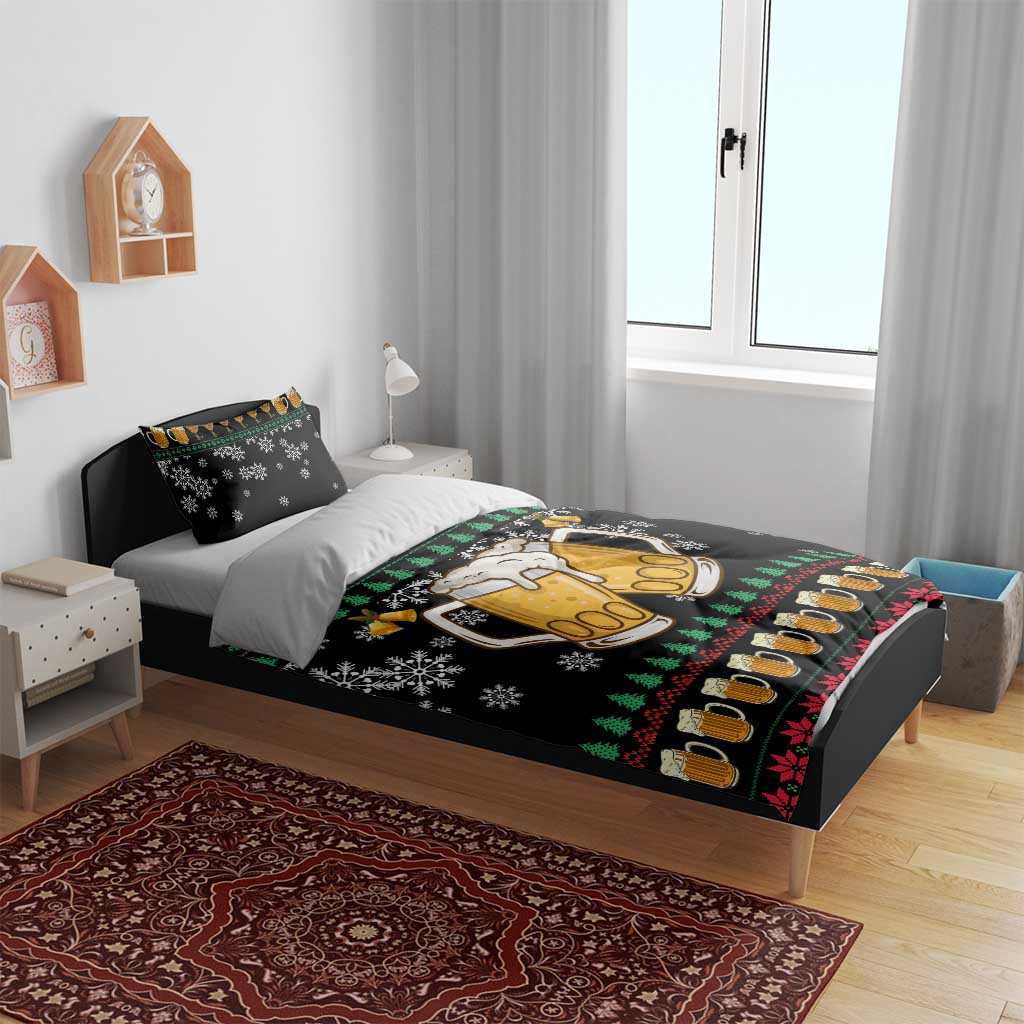 Drinker Bell Christmas Bedding Set Funny Xmas Holiday Patterns - Wonder Print Shop