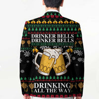 Drinker Bell Christmas Blazer Funny Xmas Holiday Patterns - Wonder Print Shop