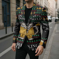 Drinker Bell Christmas Blazer Funny Xmas Holiday Patterns - Wonder Print Shop