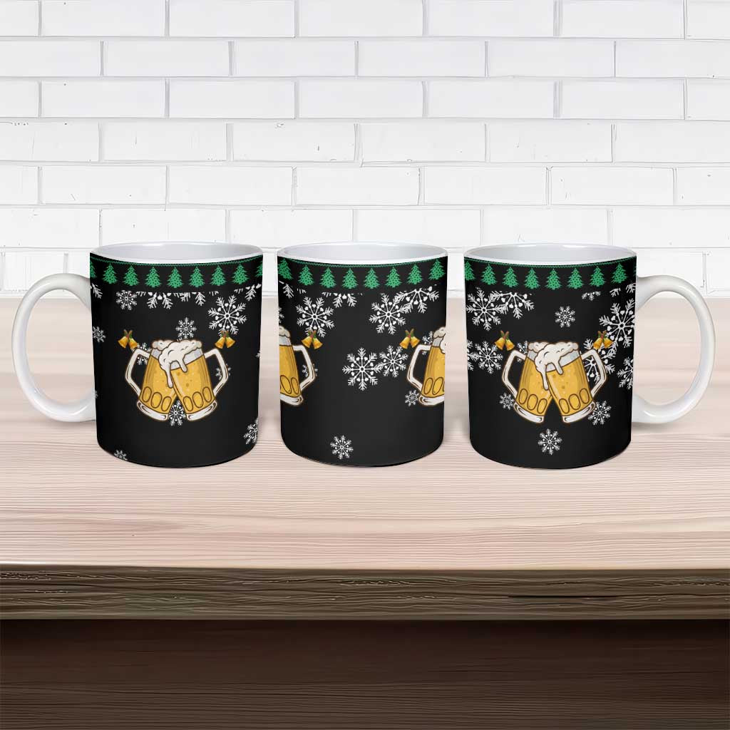 Drinker Bell Christmas Ceramic Mug Funny Xmas Holiday Patterns - Wonder Print Shop