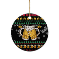 Drinker Bell Christmas Ceramic Ornament Funny Xmas Holiday Patterns - Wonder Print Shop