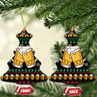 Drinker Bell Christmas Ceramic Ornament Funny Xmas Holiday Patterns - Wonder Print Shop