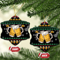 Drinker Bell Christmas Ceramic Ornament Funny Xmas Holiday Patterns - Wonder Print Shop