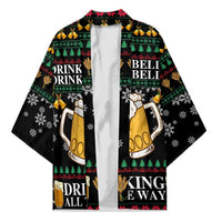 Drinker Bell Christmas Kimono Funny Xmas Holiday Patterns - Wonder Print Shop