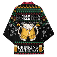Drinker Bell Christmas Kimono Funny Xmas Holiday Patterns - Wonder Print Shop