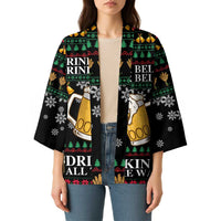 Drinker Bell Christmas Kimono Funny Xmas Holiday Patterns - Wonder Print Shop