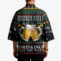 Drinker Bell Christmas Kimono Funny Xmas Holiday Patterns - Wonder Print Shop