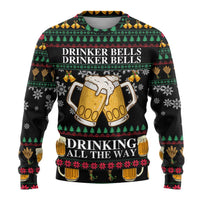 Drinker Bell Christmas Ugly Christmas Sweater Funny Xmas Holiday Patterns - Wonder Print Shop