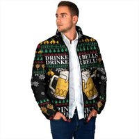 Drinker Bell Christmas Padded Jacket Funny Xmas Holiday Patterns - Wonder Print Shop