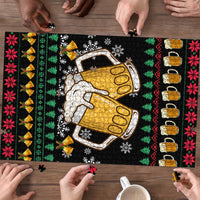 Drinker Bell Christmas Puzzle Funny Xmas Holiday Patterns - Wonder Print Shop