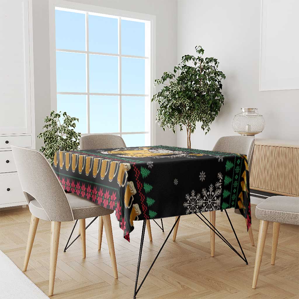 Drinker Bell Christmas Tablecloth Funny Xmas Holiday Patterns - Wonder Print Shop