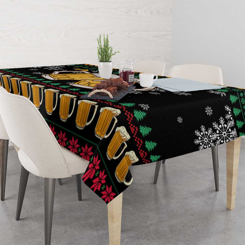 Drinker Bell Christmas Tablecloth Funny Xmas Holiday Patterns - Wonder Print Shop