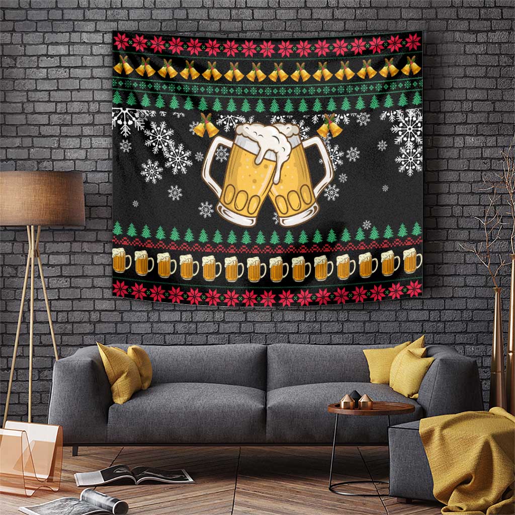 Drinker Bell Christmas Tapestry Funny Xmas Holiday Patterns - Wonder Print Shop