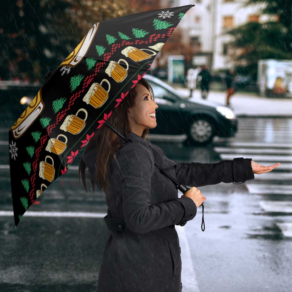 Drinker Bell Christmas Umbrella Funny Xmas Holiday Patterns - Wonder Print Shop