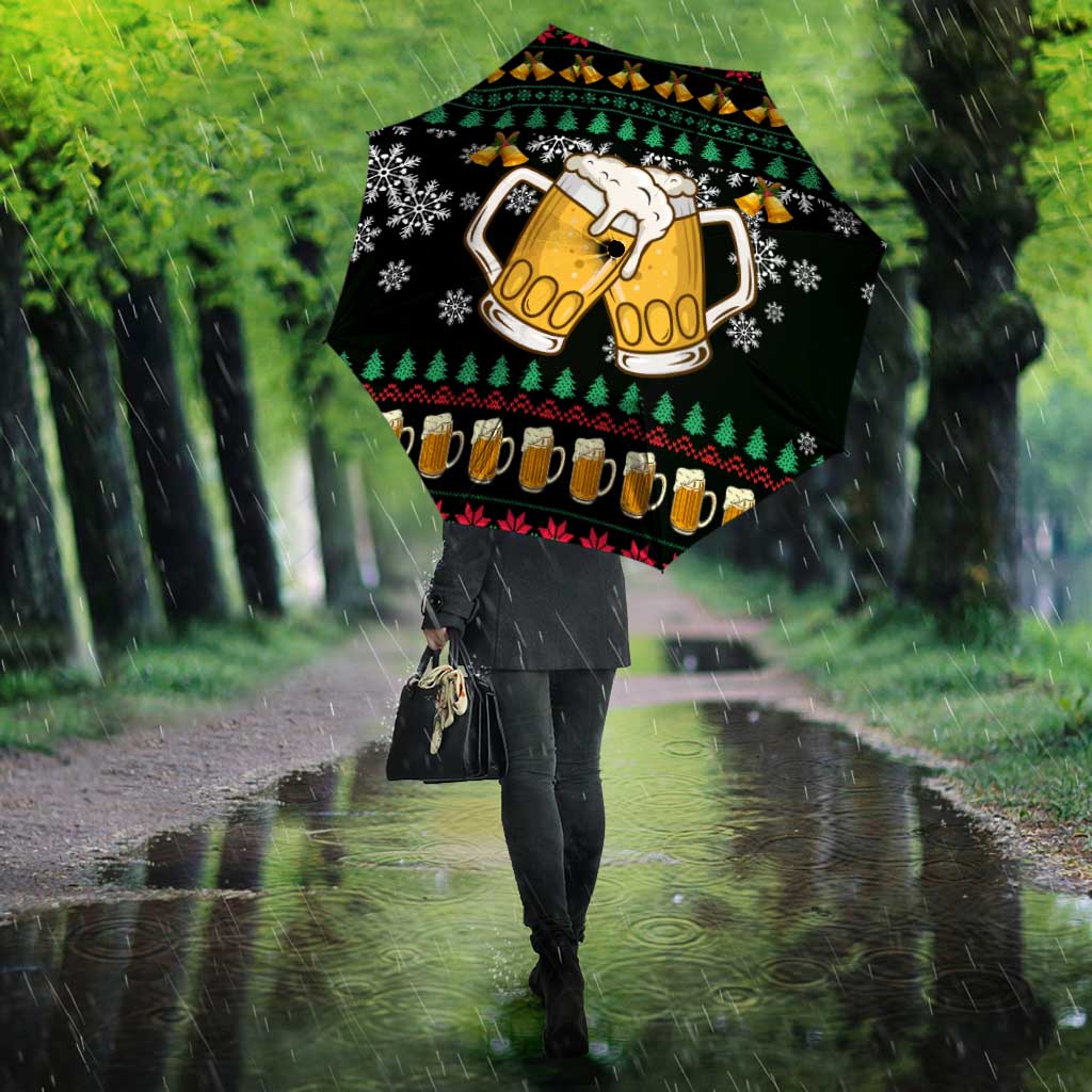 Drinker Bell Christmas Umbrella Funny Xmas Holiday Patterns - Wonder Print Shop