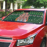 Flamingo Christmas Tree Christmas Auto Sun Shade Funny Xmas Holiday Patterns - Wonder Print Shop