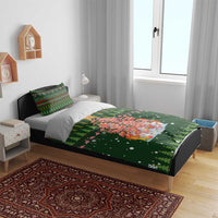 Flamingo Christmas Tree Christmas Bedding Set Funny Xmas Holiday Patterns - Wonder Print Shop