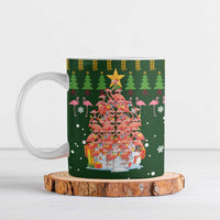 Flamingo Christmas Tree Christmas Ceramic Mug Funny Xmas Holiday Patterns - Wonder Print Shop