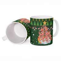 Flamingo Christmas Tree Christmas Ceramic Mug Funny Xmas Holiday Patterns - Wonder Print Shop