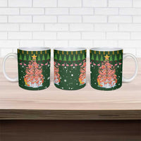 Flamingo Christmas Tree Christmas Ceramic Mug Funny Xmas Holiday Patterns - Wonder Print Shop