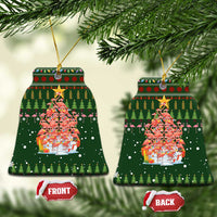 Flamingo Christmas Tree Christmas Ceramic Ornament Funny Xmas Holiday Patterns - Wonder Print Shop