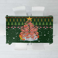 Flamingo Christmas Tree Christmas Tablecloth Funny Xmas Holiday Patterns - Wonder Print Shop
