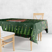 Flamingo Christmas Tree Christmas Tablecloth Funny Xmas Holiday Patterns - Wonder Print Shop