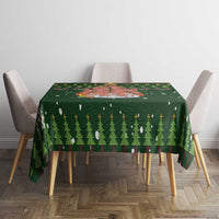 Flamingo Christmas Tree Christmas Tablecloth Funny Xmas Holiday Patterns - Wonder Print Shop