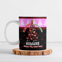 Flamingo Make Me Happy Christmas Ceramic Mug Funny Xmas Holiday Patterns - Wonder Print Shop