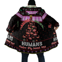 Flamingo Make Me Happy Christmas Cloak Funny Xmas Holiday Patterns - Wonder Print Shop