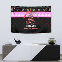 Flamingo Make Me Happy Christmas Tapestry Funny Xmas Holiday Patterns - Wonder Print Shop