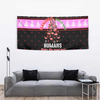 Flamingo Make Me Happy Christmas Tapestry Funny Xmas Holiday Patterns - Wonder Print Shop