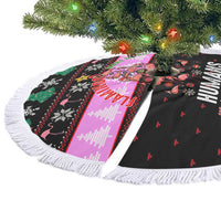Flamingo Make Me Happy Christmas Tree Skirt Funny Xmas Holiday Patterns - Wonder Print Shop