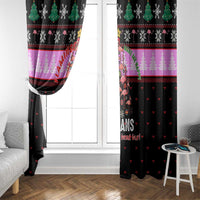 Flamingo Make Me Happy Christmas Window Curtain Funny Xmas Holiday Patterns - Wonder Print Shop