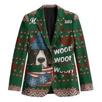 Great Dane Woofmas Christmas Blazer Funny Xmas Holiday Patterns - Wonder Print Shop