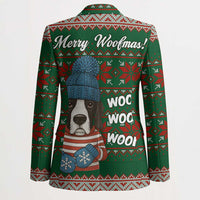 Great Dane Woofmas Christmas Blazer Funny Xmas Holiday Patterns - Wonder Print Shop